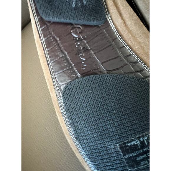 Cole Haan Loafers Mens 10 Sheep Fur Line Shoes Slippers Tan Suede Leather Brown main image 11